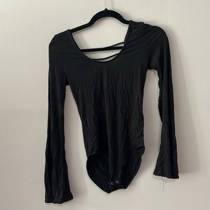Black long sleeve body suit